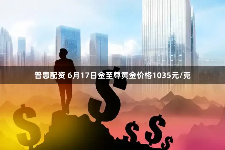 普惠配资 6月17日金至尊黄金价格1035元/克